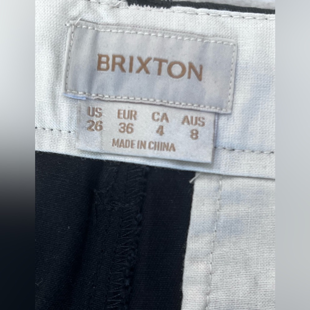 Brixton Black Victory Pants Trousers, women's size 26 Relaxed Fit High Rise NWOT - Picture 6 of 11
